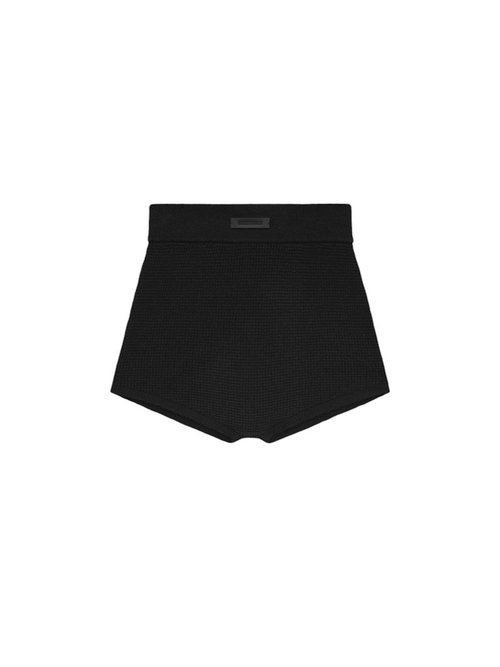 Fear of God Essentials Waffle Short - Black - 192BT247250FW
