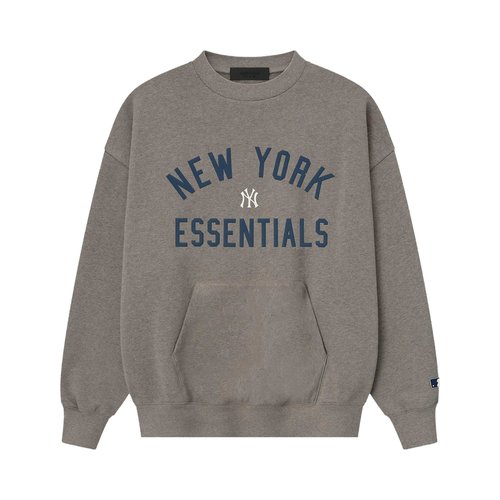 Fear of God Essentials Yankees Sport Crewneck - Homestead Heather - 192ML252112F