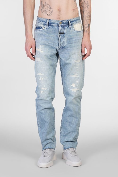 Fear of God Jeans In Blue Cotton - FGE2-40-4-08D-NM409