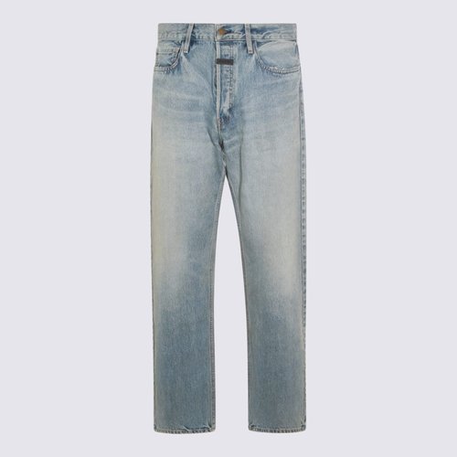 Fear of God Light Blue Cotton Jeans - FG25-W454-4DN-437