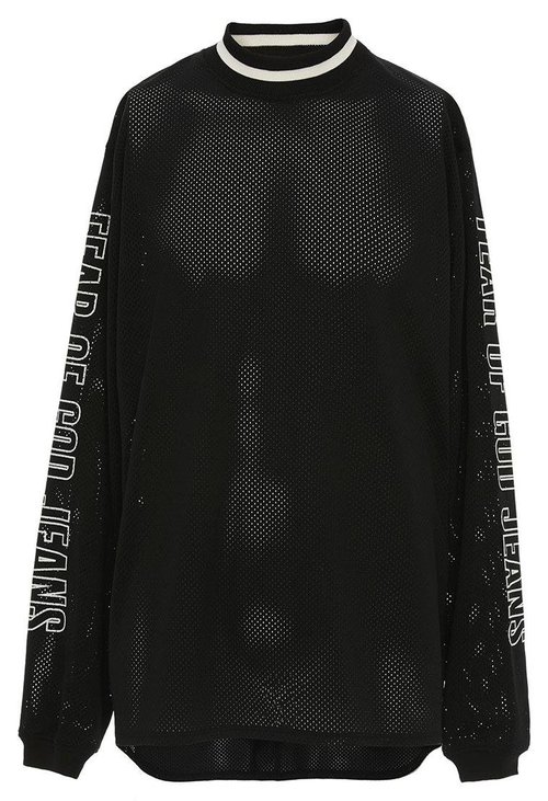 Fear of God Mesh Motorcross Longsleeve Jersey - Black