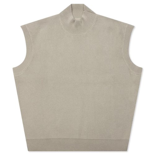 Fear of God Essentials Pullover Mockneck Vest - Seal - 125BT225113FW