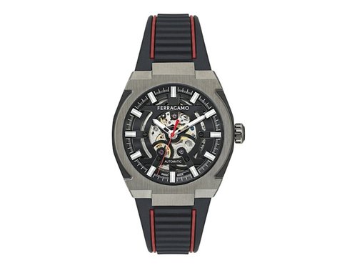 Ferragamo Supreme Skeleton Automatic SFTA00124 Watch - Stainless Steel