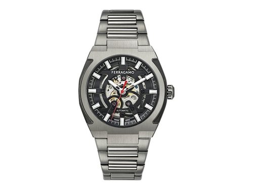 Ferragamo Supreme Skeleton Automatic SFTA00224 Watch - Stainless Steel