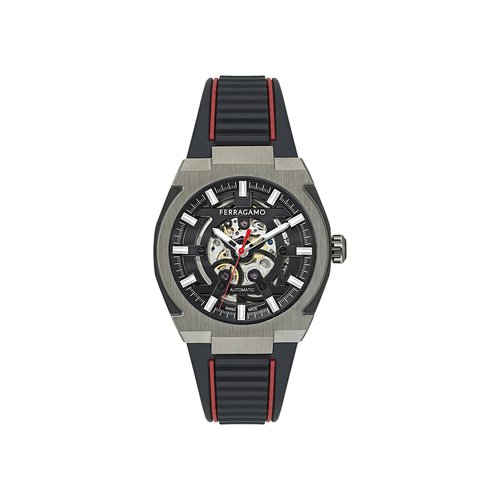 Ferragamo Supreme Skeleton Automatic Watch - SFTA00124 GUN