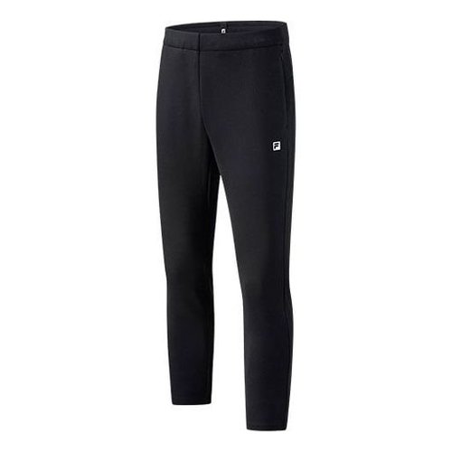 FILA Athletics Knit Straight Solid Color Gym Sports Pants Black - Dark Black - A11M111-04F