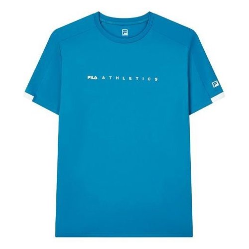 FILA Athletics Round Neck Pullover Casual Sports Short Sleeve - Blue - A11M131-01F