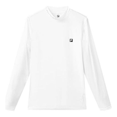 FILA Athletics Series Slim Fit Round Neck Gym Long Sleeves - White - A11M125-01F