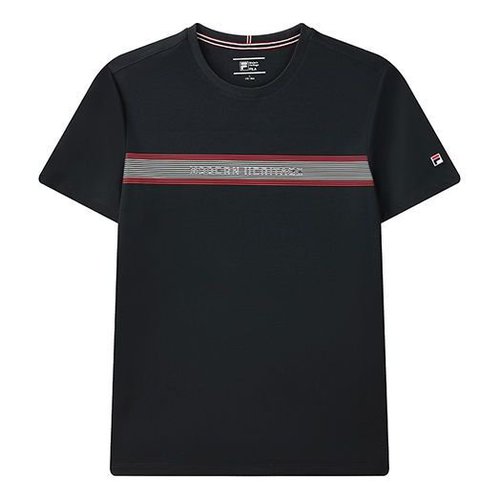 FILA Business Casual Round Neck Pullover Short Sleeve Blue - Legendary Blue - F11M121-02F