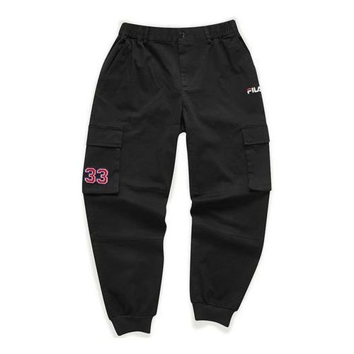 FILA Casual Knitted Trousers For Black - Dark Black - T11M042-04F