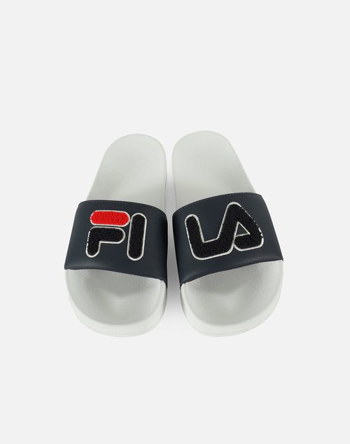 FILA DRIFTER VARSITY SLIDES - White/Blue - 5SM00045-125