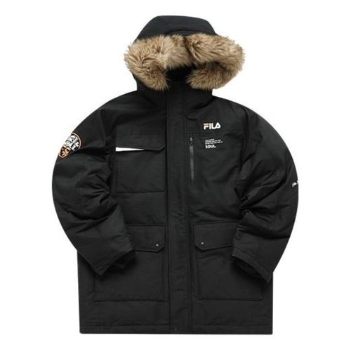 FILA FUSION Multi Pocket Down Jacket - Black - T11M145-08F