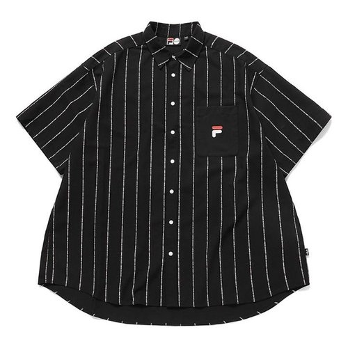 FILA FUSION Stripes Shirt - Black/White - T11M931-02F