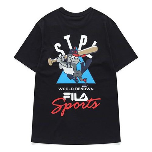 FILA FUSION x staple Crossover Cartoon Printing Sports Round Neck