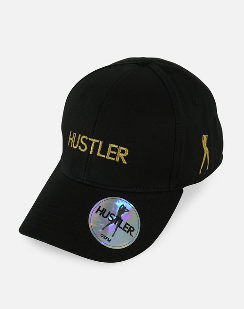 FILA HUSTLER 6-PANEL TWILL CAP - Black - 08-HT100-9AQ