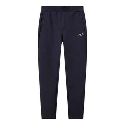 FILA Straight Casual Pants Stay Warm Sports Knit Long Pants Blue - Legendary Blue - F11M118-17F