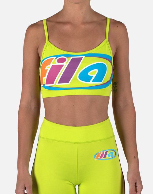FILA SUMMER SPECTRUM BIG LOGO SPORTS BRA - Light Green - LW913966-376