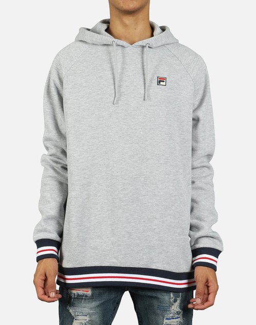 FILA VINTAGE COLLEGE HOODIE - Grey - LM1832AN-289