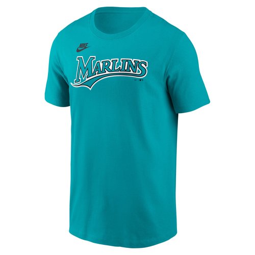 Florida Marlins Cooperstown Wordmark Nike MLB T-Shirt - Aqua - N1993GTFMV-0B5