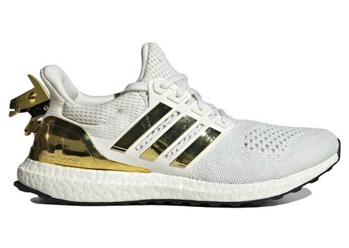 adidas Fortnite x Ultraboost 1.0 | Size 6.5 - Core White/Gold Metallic/Core Black - JQ0717
