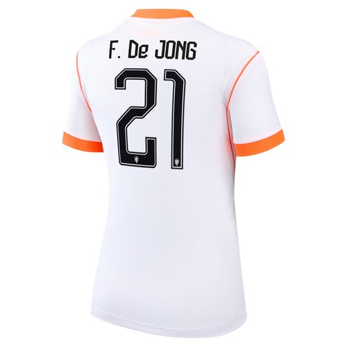 Frenkie de Jong Netherlands National Team 2026 Stadium Away Nike Dri-FIT Soccer Jersey - White - NN203949370-NED