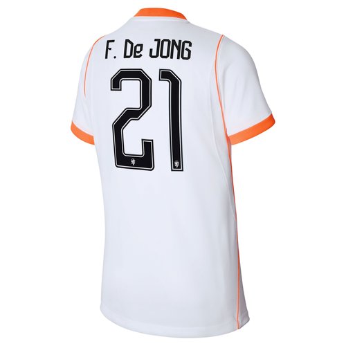 Frenkie de Jong Netherlands National Team 2026 Stadium Away Nike Dri-FIT Soccer Jersey - White - NN203949374-NED
