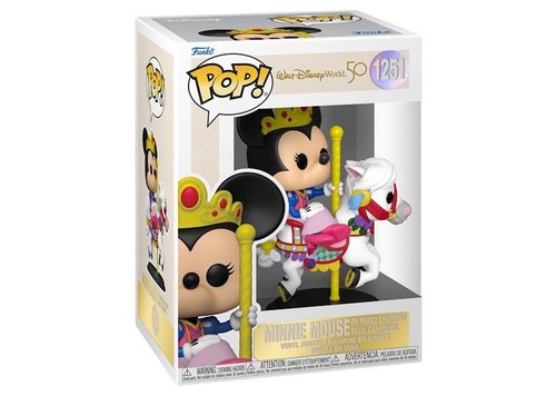 Funko Pop! Walt Disney World 50th Anniversary Minnie Mouse On Prince Charming Regal Carrousel Figure #1251 - Multicolor