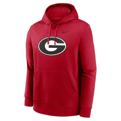 Georgia Bulldogs Primetime Evergreen Club Primary Logo Nike College Pullover Hoodie - Red - CLEVGFTNKDKPTF-GEO