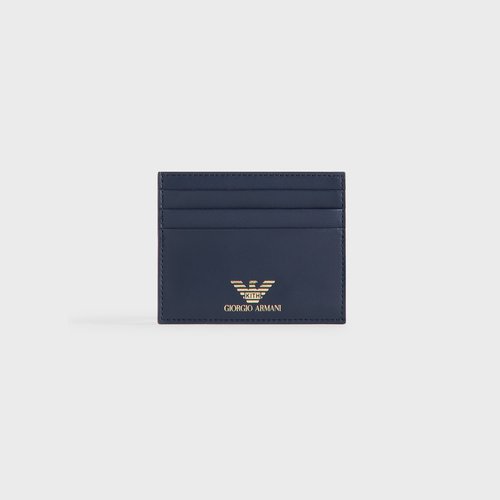 Giorgio Armani & Kith Leather Card Holder - Nocturnal - 002767F22874N
