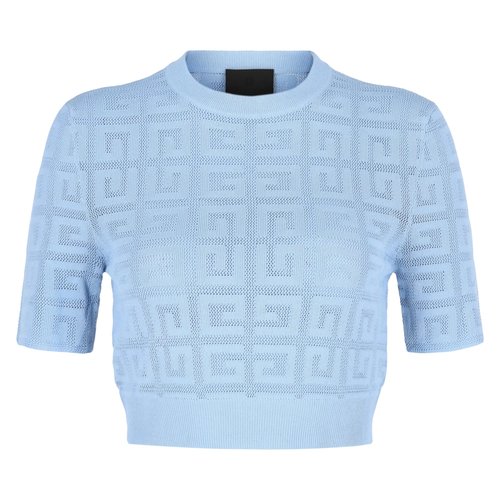Givenchy 4G Monogram Crop Sweater - BW90LB4ZAQ-453