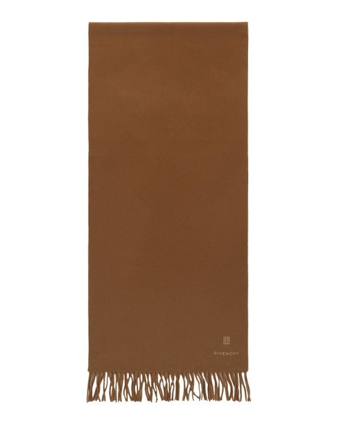Givenchy 4G Oblong Wool Scarf - Havana Brown - BP00BF-P0U1-218