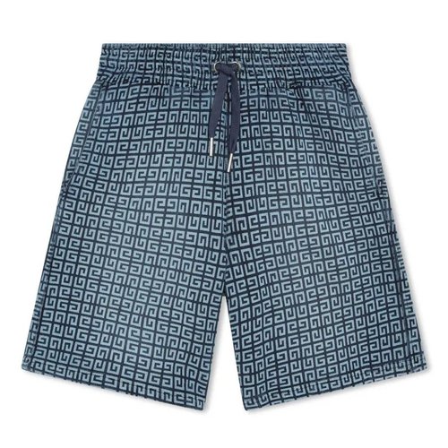 Givenchy 4G-Print Denim Shorts - Blue - H30133-Z01