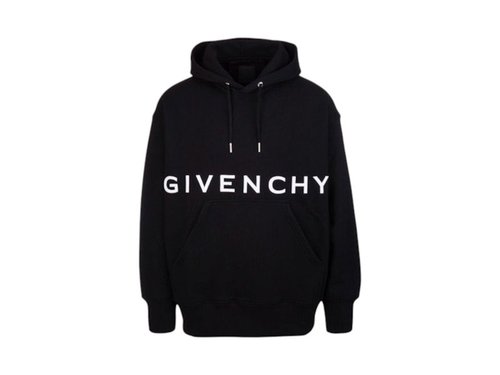 Givenchy 4G Slim Fit Hoodie - Black/White - BMJ0HC3Y8M-001