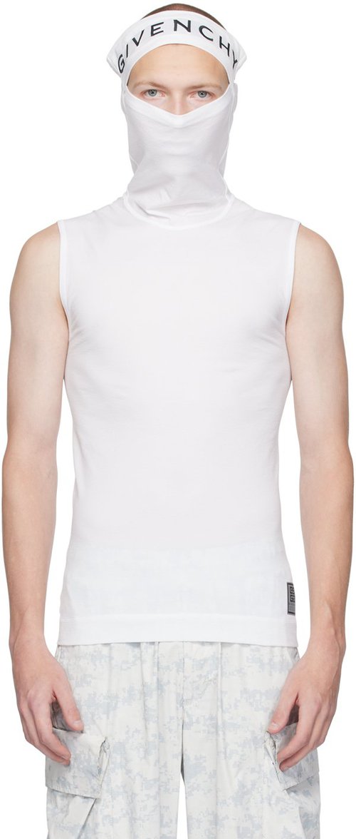 Givenchy Balaclava Ski Mask Tank - -White - BM60VW3Y9P-100