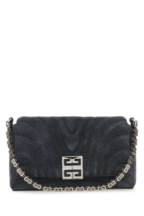 Givenchy Denim Medium 4g Soft Handbag - Black/Blue - BB50QAB1TP-001