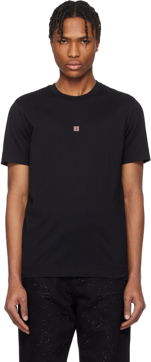 Givenchy Contrast 4G Embroidery T-Shirt 'Charcoal