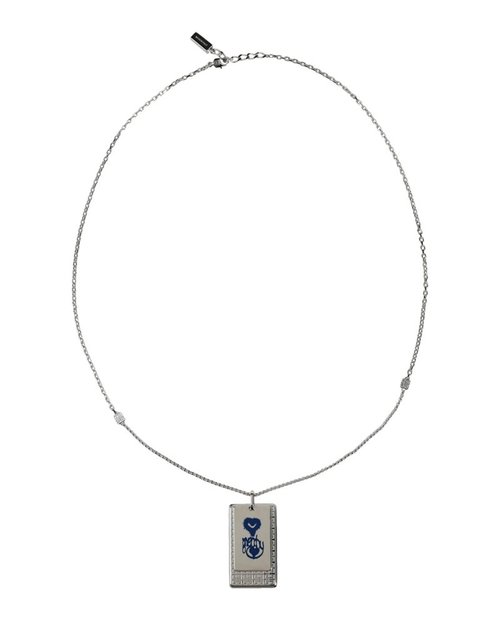 Givenchy CVD Double Tag Necklace - Silver