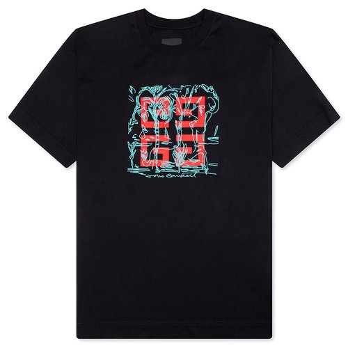 Givenchy Classic Fit College Embroidery T-Shirt 'Black