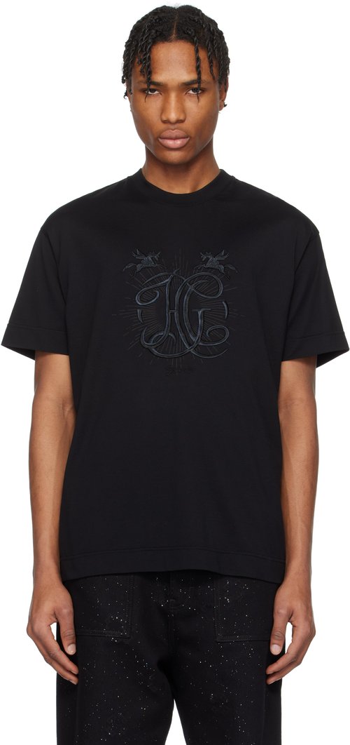 Givenchy Classic Fit College Embroidery T-Shirt 'Black