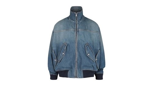 Givenchy Four Pocket Denim Bomber - Medium Blue - BM0168-5Y9G-420
