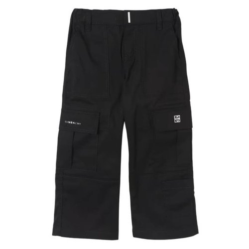 Givenchy Gabardine Cargo Trousers - Black - H30308-09B