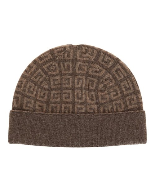 Givenchy Knit Double Face Beanie - Dark Beige - 710003-282-0-8