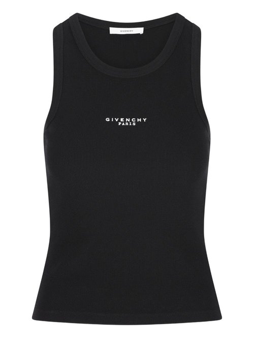Givenchy Logo Cotton Tank Top - BW70FPP7BR-001
