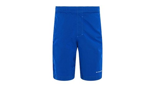 Givenchy Logo Embroidered Swim Shorts - Mineral Blue - BMA011-14WS-456