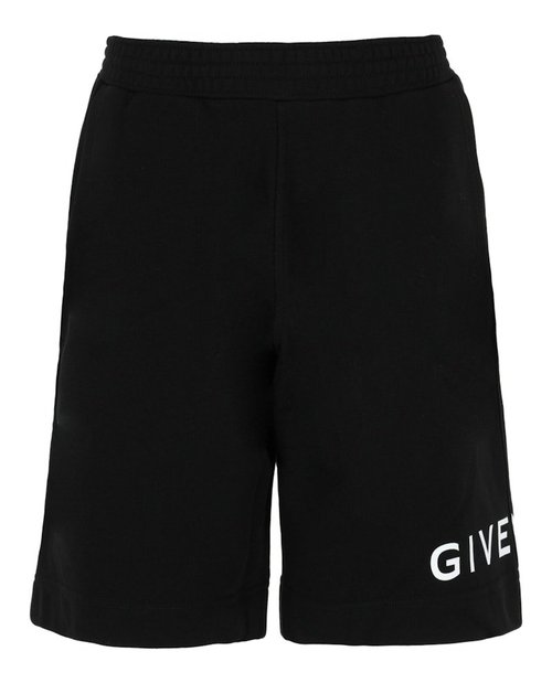 Givenchy Logo Print Boxy Fit Shorts - Black - BM5186-3YAC-001