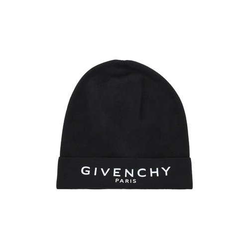 Givenchy Logo Printed Beanie - 710009 757-0 1