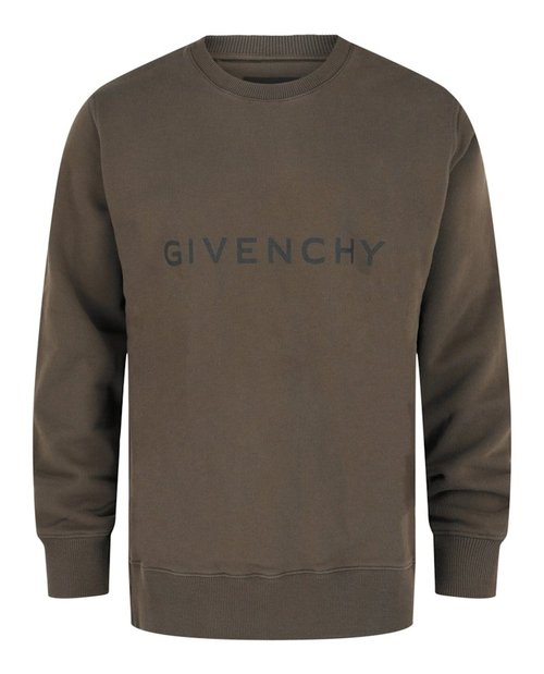 Givenchy Logo Sweatshirt - Khaki - BMJ0HA-3YAC-305
