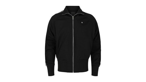 Givenchy Logo Tape Zipped Jacket - Black - BMJ0MG-30Q6-001