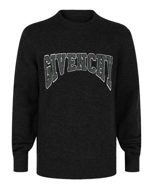 Givenchy Logo WoolBlend Sweater - Black/Natural - BM90KX-4YC6-015