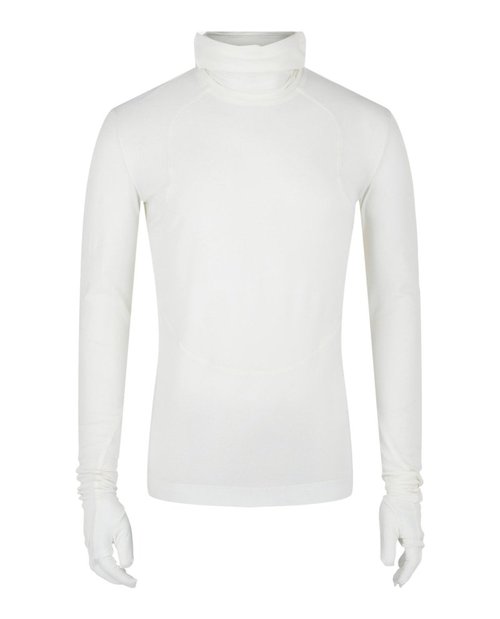 Givenchy Long Sleeve Balaclava Shirt with Gloves - White - BM60V6-3Y8J-100
